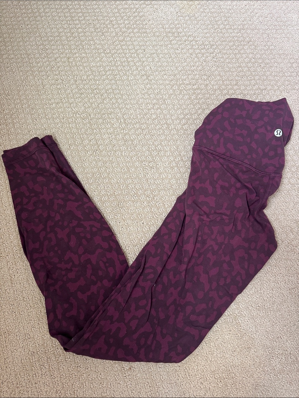 lululemon athletica Plum Patterned Leggings